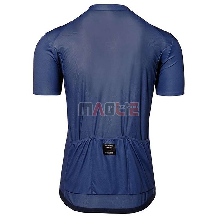 Maglia Tour de France Manica Corta 2020 Spento Blu